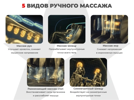 Ультра премиум массажное кресло D_Core 2 Крем